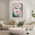 Floral 1453 Canvas Art 18" x 24" / 45 x 60 cm / Black