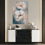 Floral 1453 Canvas Art 18" x 24" / 45 x 60 cm / Black