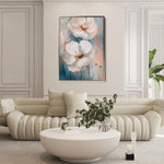 Floral 1453 Canvas Art 60 x 40 cm / Black