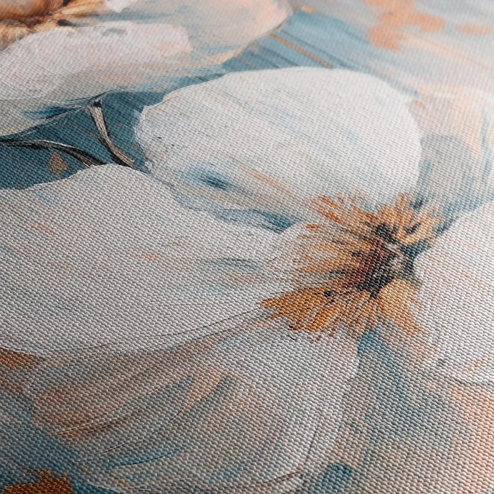 Floral 1453 Canvas Art 60 x 40 cm / Black