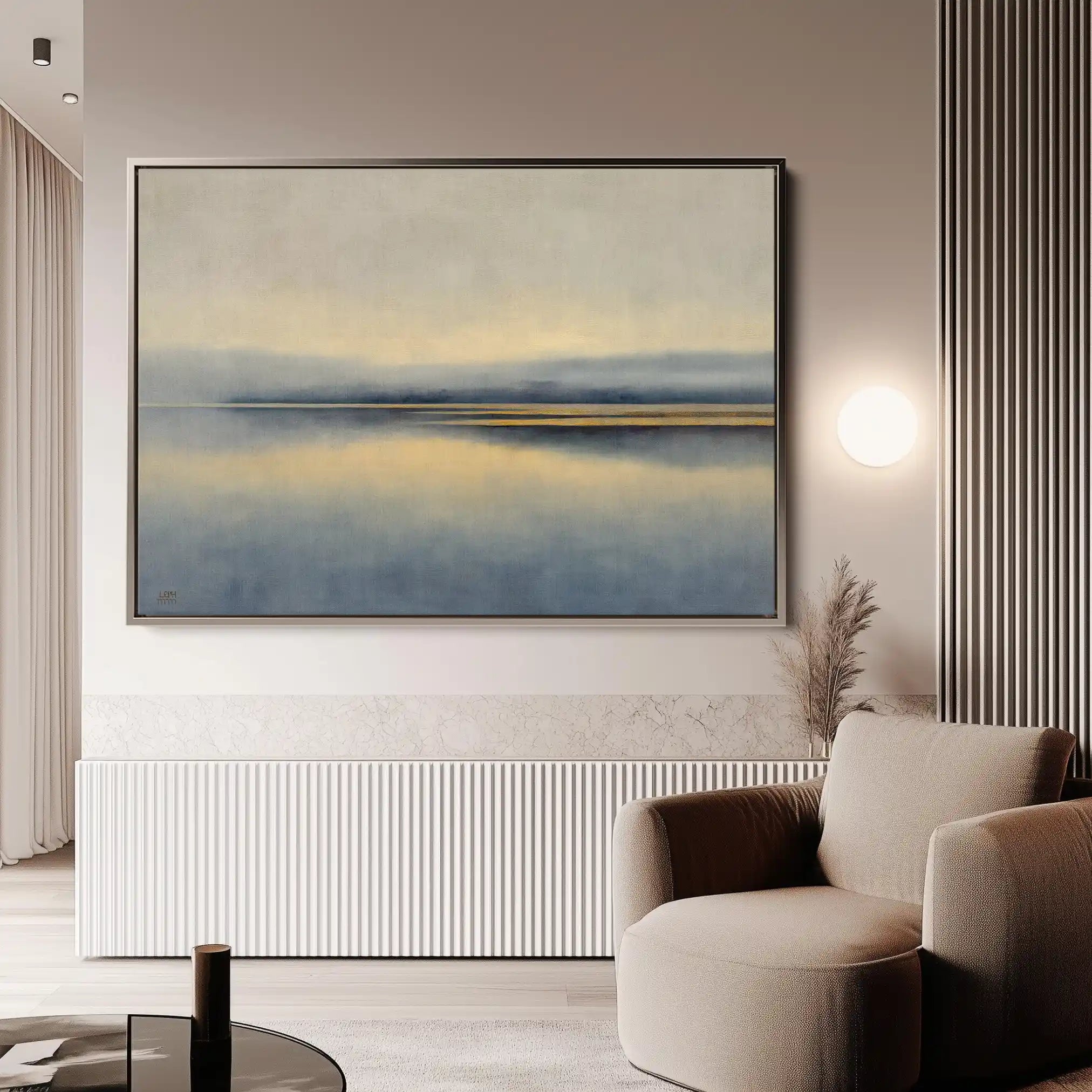 Abstract 1454 Canvas Art 60 x 40 cm / Black