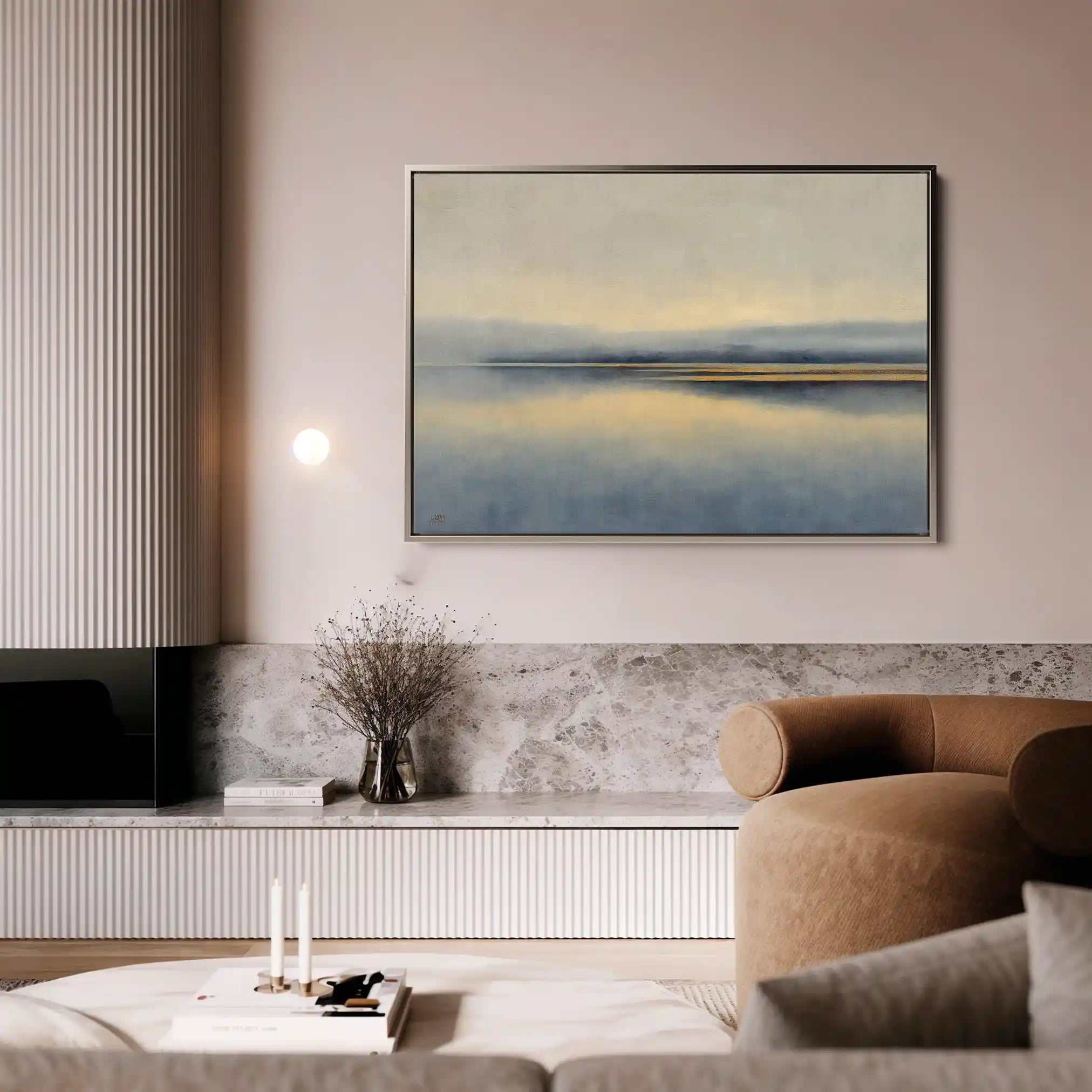 Abstract 1454 Canvas Art 60 x 40 cm / Black