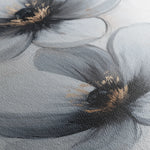 Floral 1454 Canvas Art 18" x 24" / 45 x 60 cm / Black
