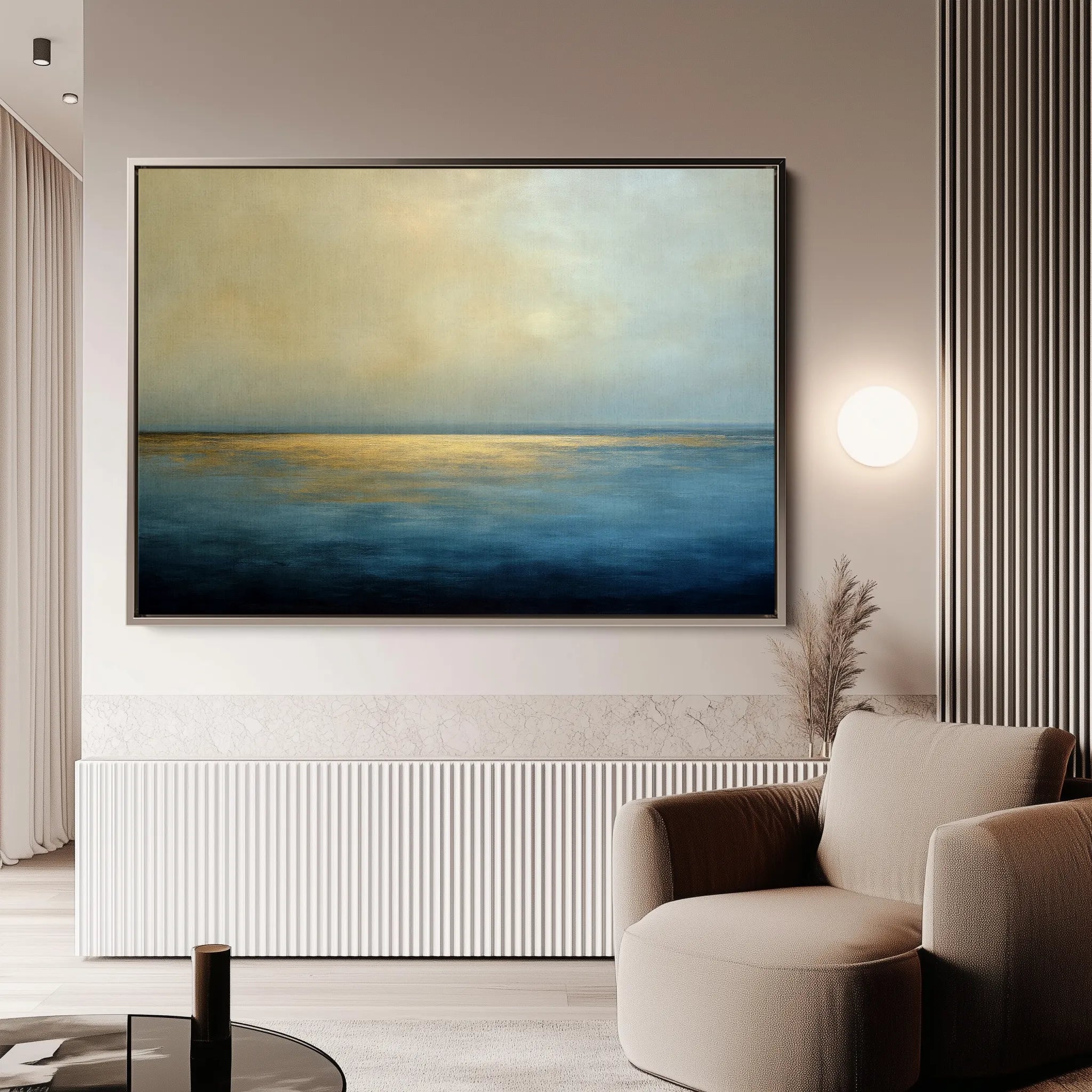 Abstract 1455 Canvas Art 18" x 24" / 45 x 60 cm / Black