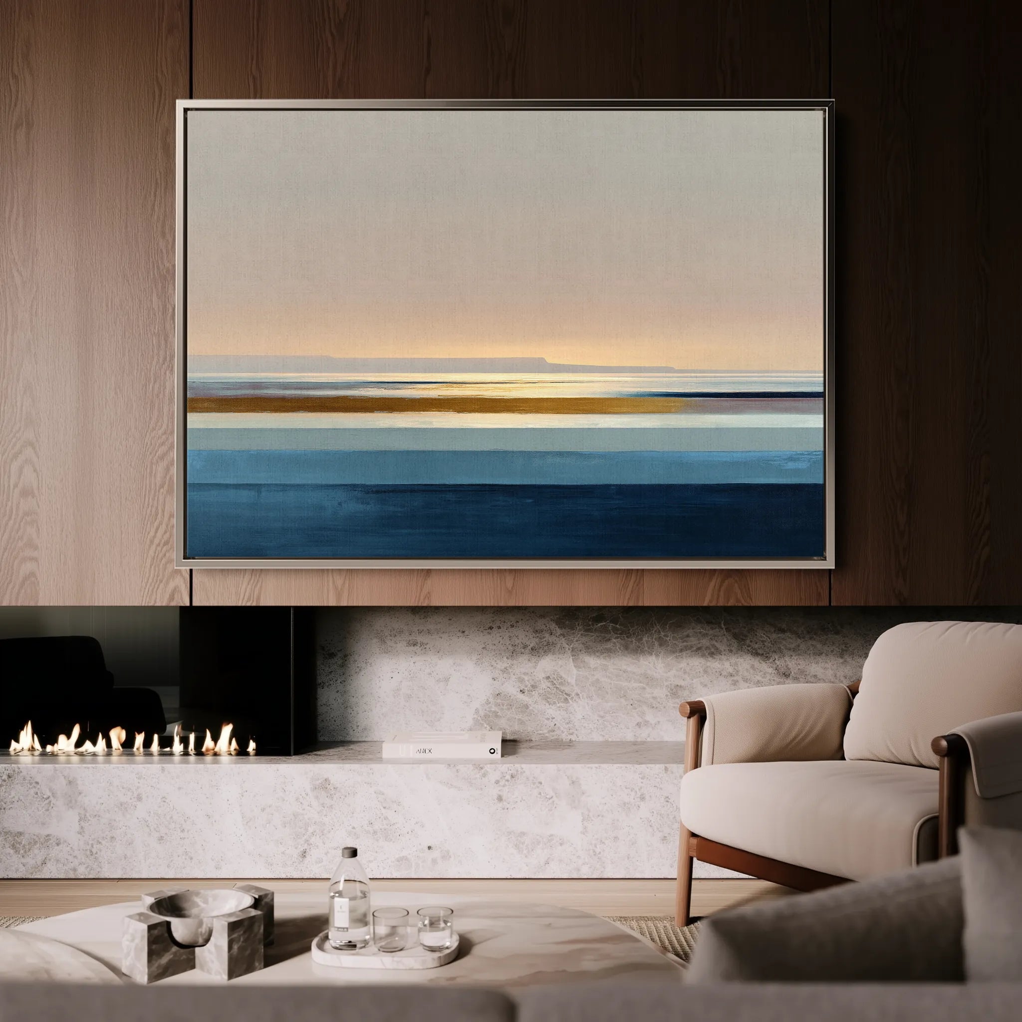 Abstract 1456 Canvas Art 18" x 24" / 45 x 60 cm / Black