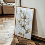 Floral 1456 Canvas Art 18" x 24" / 45 x 60 cm / Black