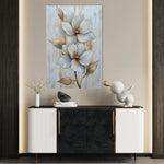Floral 1456 Canvas Art 18" x 24" / 45 x 60 cm / Black