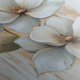 Floral 1456 Canvas Art 18" x 24" / 45 x 60 cm / Black
