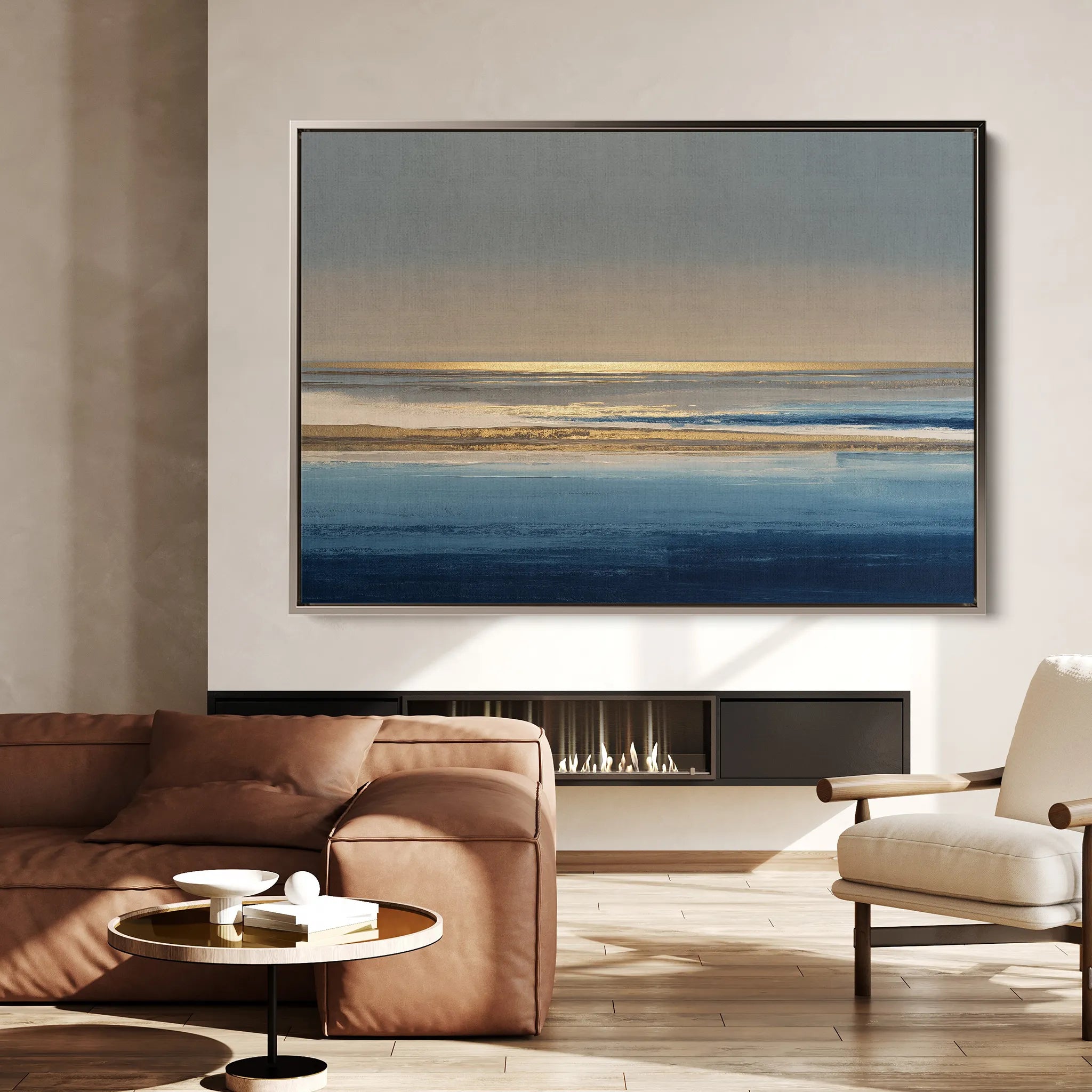 Abstract 1457 Canvas Art 18" x 24" / 45 x 60 cm / Black