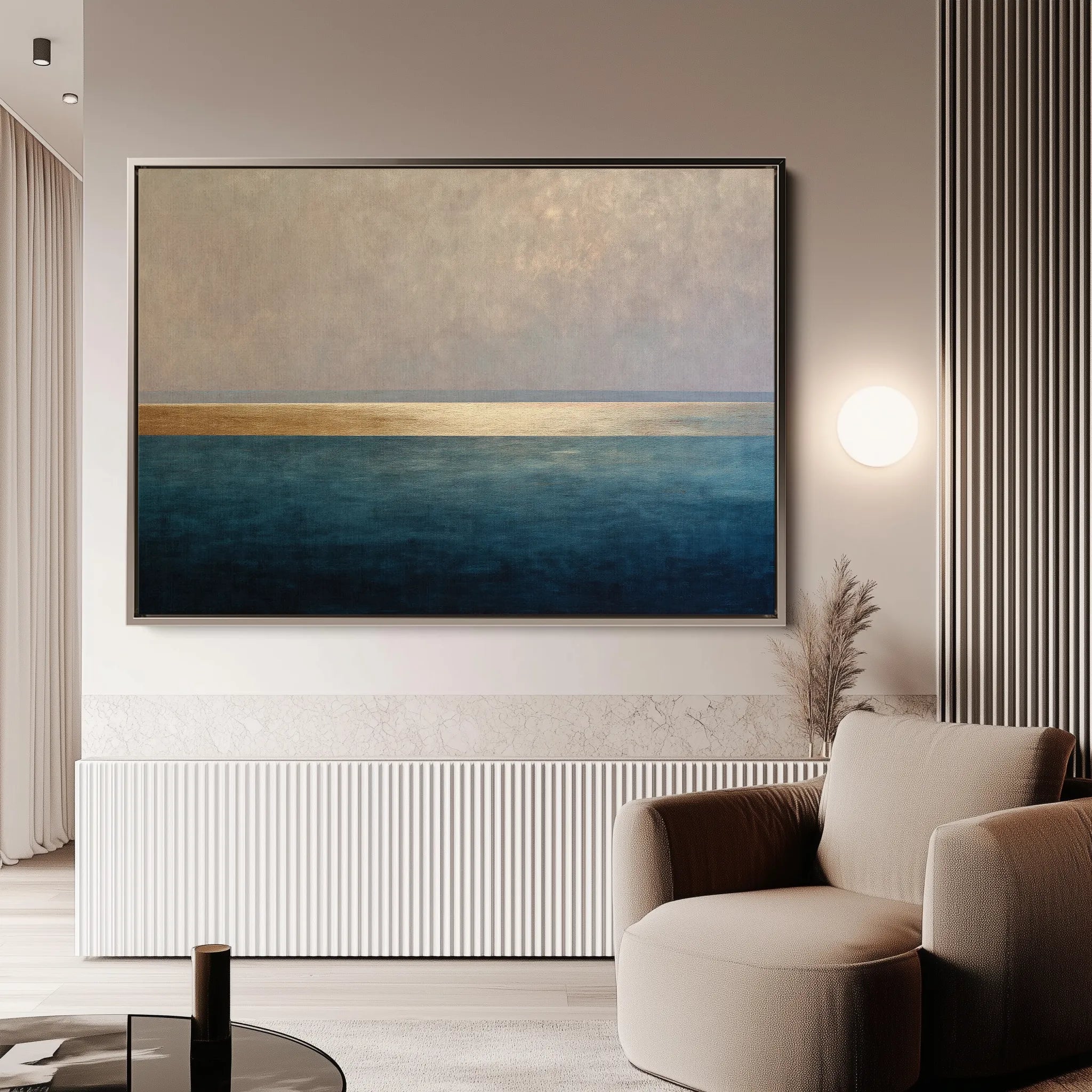 Abstract 1458 Canvas Art 18" x 24" / 45 x 60 cm / Black
