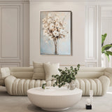 Floral 1458 Canvas Art 18" x 24" / 45 x 60 cm / Black