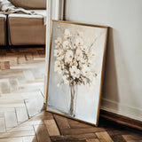 Floral 1458 Canvas Art 18" x 24" / 45 x 60 cm / Black
