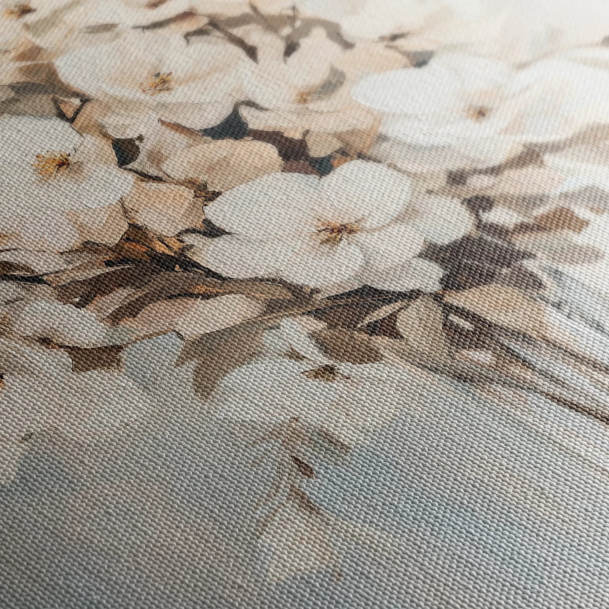 Floral 1458 Canvas Art 18" x 24" / 45 x 60 cm / Black