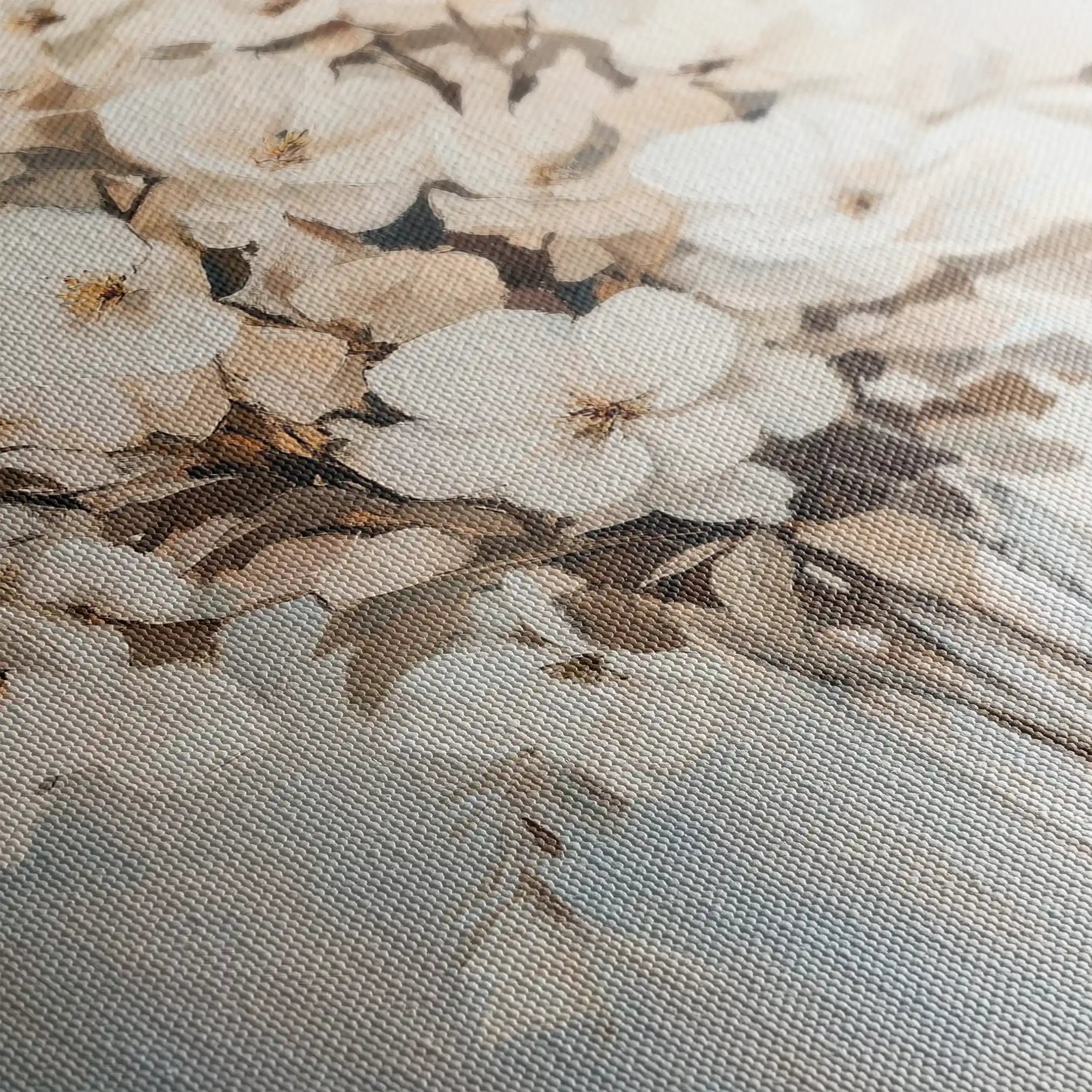 Floral 1458 Canvas Art 60 x 40 cm / Black