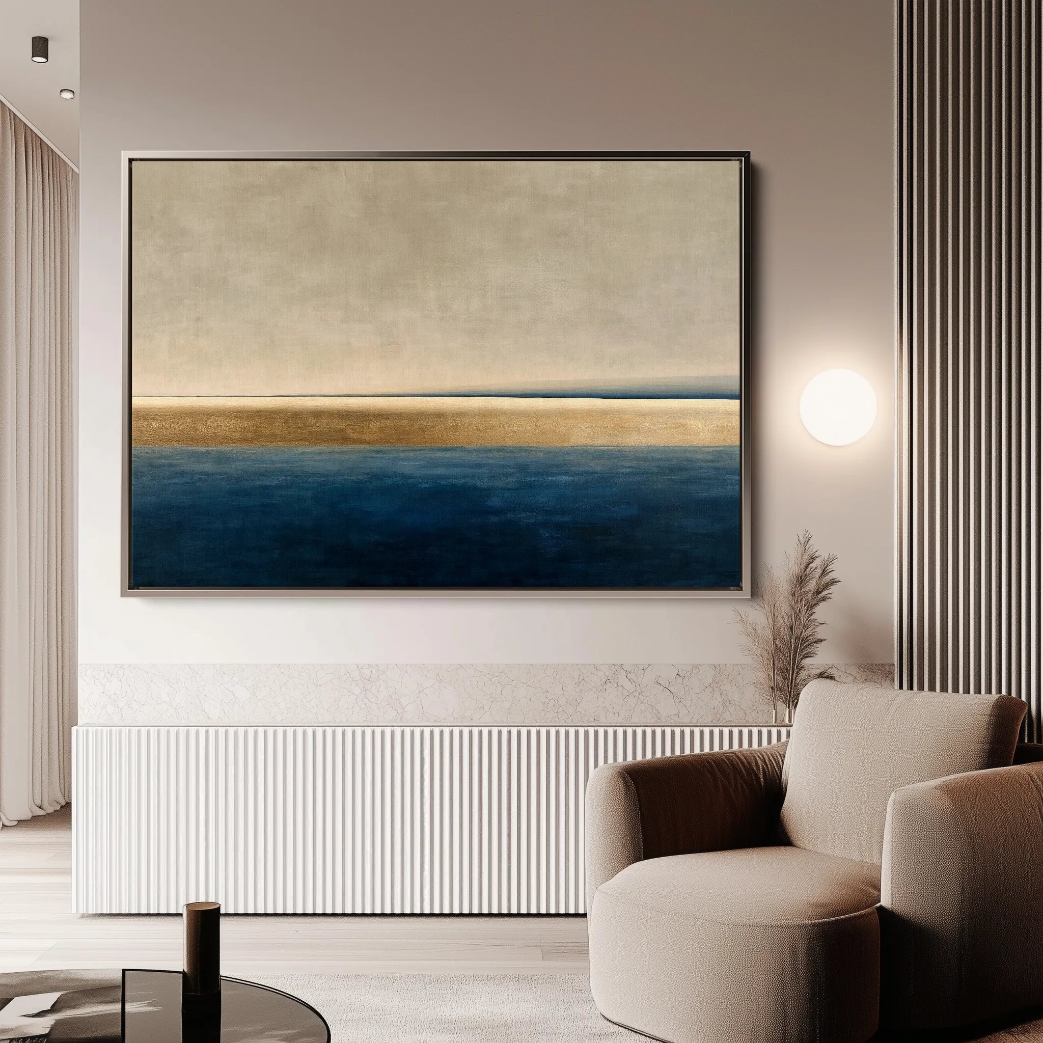 Abstract 1459 Canvas Art 18" x 24" / 45 x 60 cm / Black