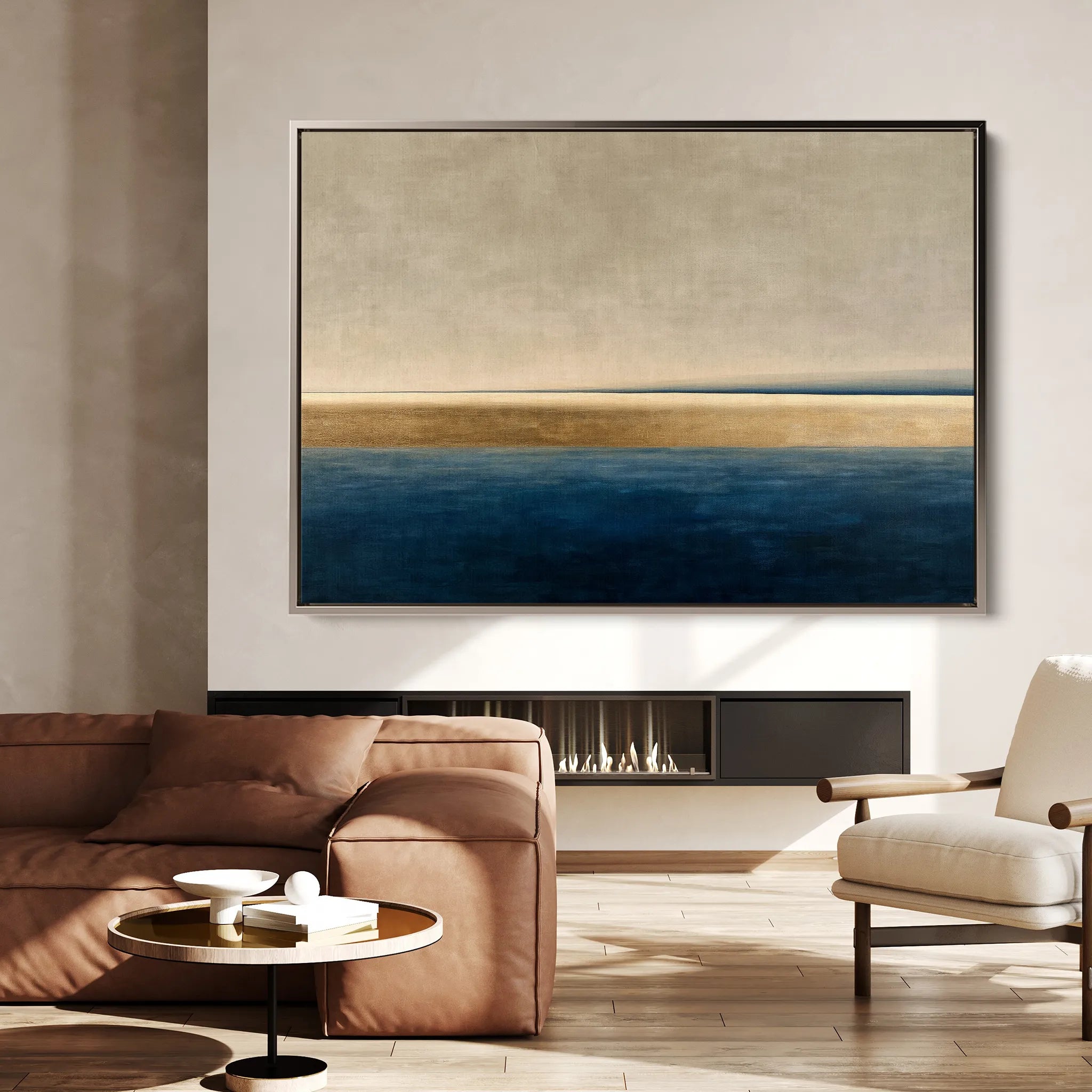 Abstract 1459 Canvas Art 18" x 24" / 45 x 60 cm / Black