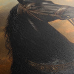 Horses 146 Canvas Art 18" x 24" / 45 x 60 cm / Black