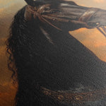 Horses 146 Canvas Art 60 x 40 cm / Black