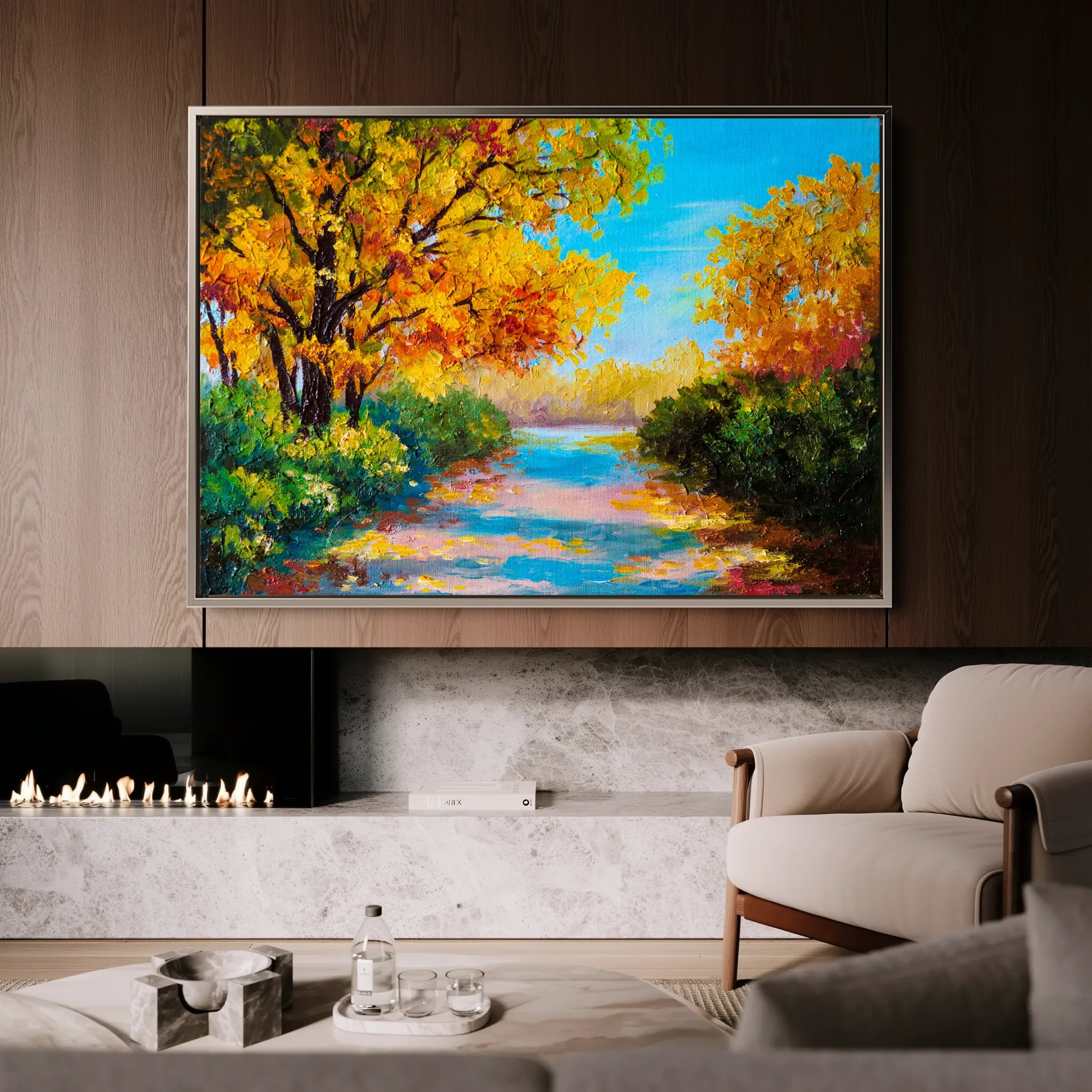 Landscape 146 Canvas Art 18" x 24" / 45 x 60 cm / Black
