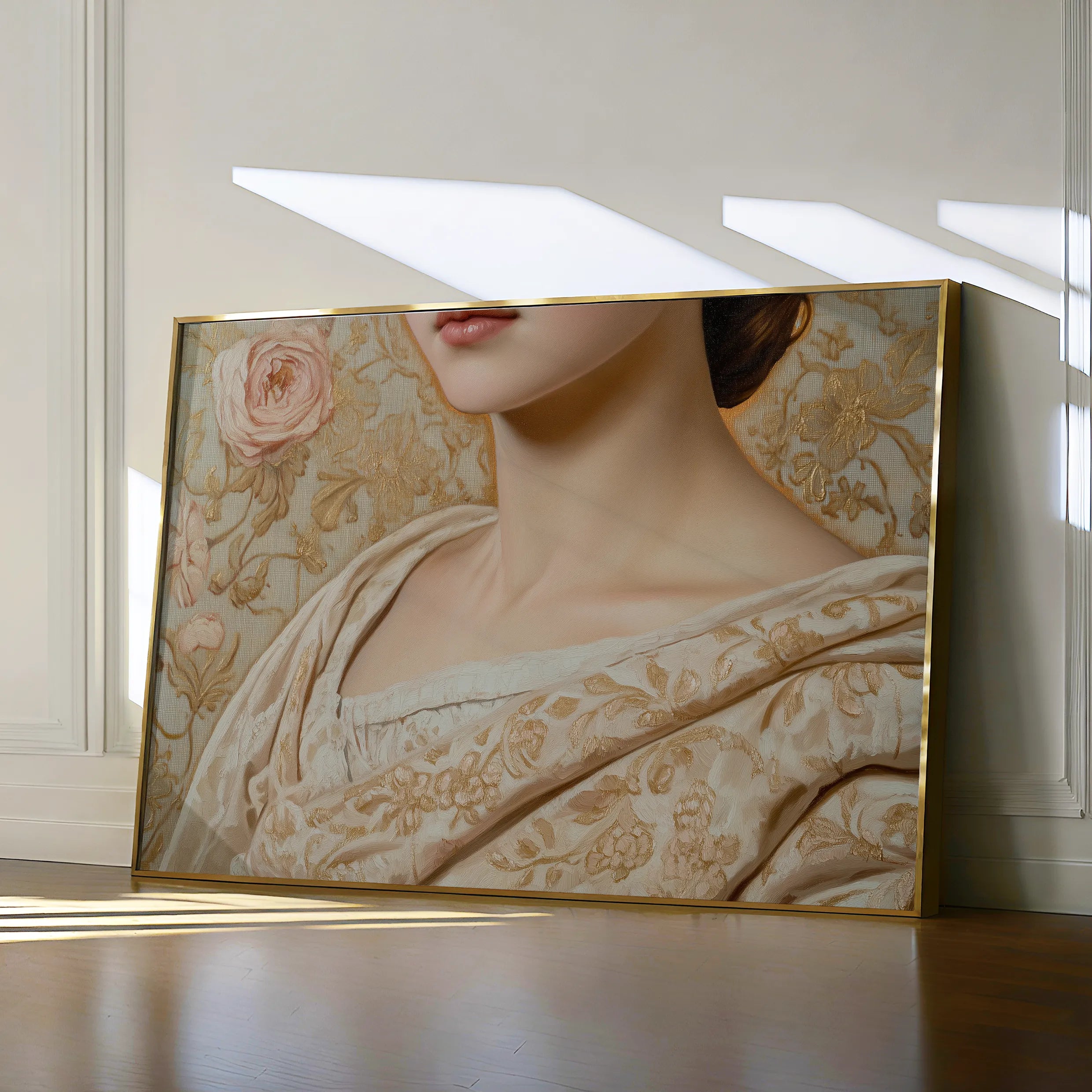 Portrait 146 Canvas Art 18" x 24" / 45 x 60 cm / Black