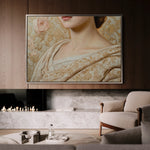 Portrait 146 Canvas Art 18" x 24" / 45 x 60 cm / Black
