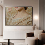 Portrait 146 Canvas Art 60 x 40 cm / Black