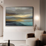 Abstract 1460 Canvas Art 18" x 24" / 45 x 60 cm / Black