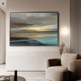 Abstract 1460 Canvas Art 18" x 24" / 45 x 60 cm / Black
