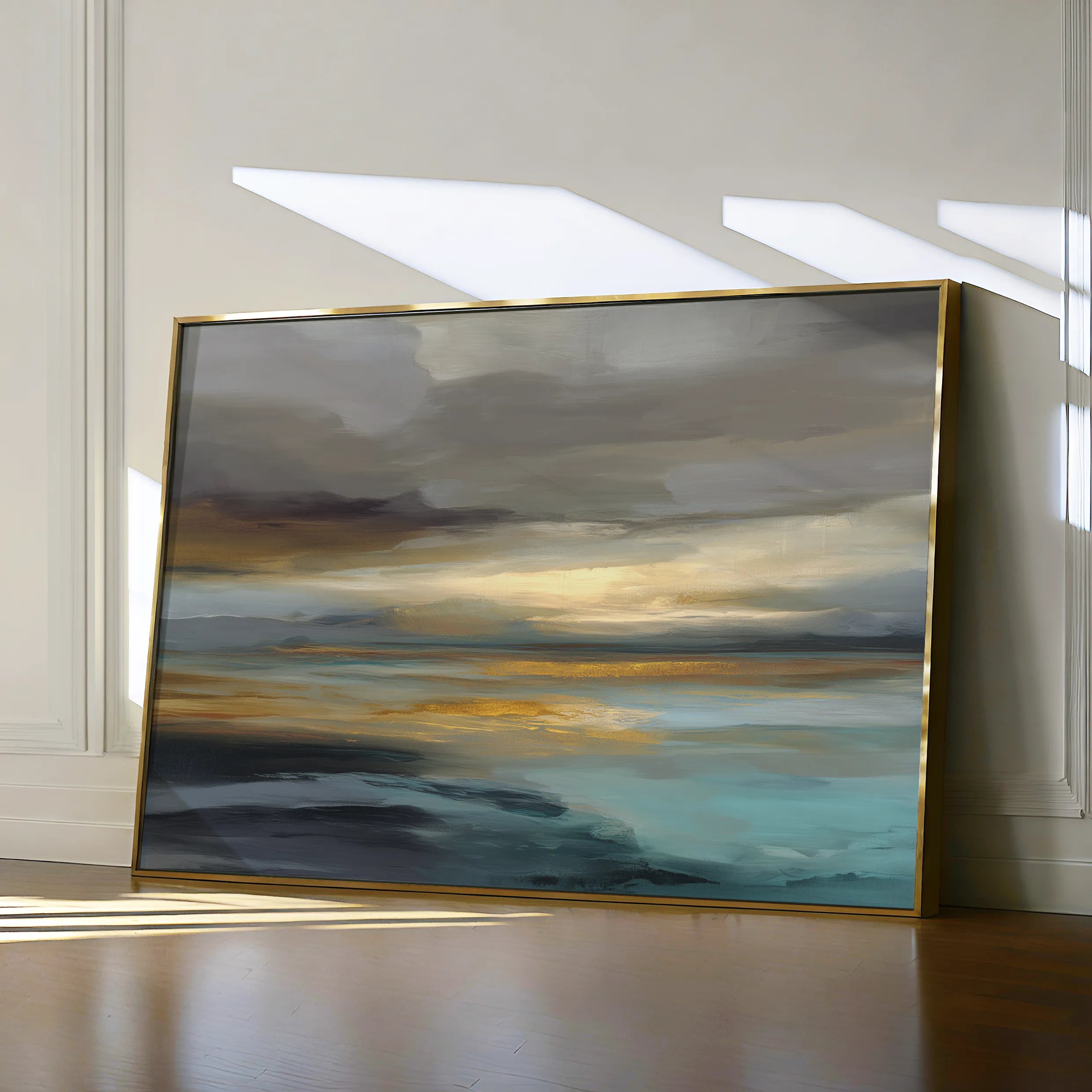 Abstract 1460 Canvas Art 18" x 24" / 45 x 60 cm / Black