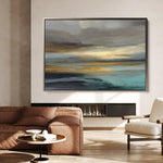 Abstract 1460 Canvas Art 18" x 24" / 45 x 60 cm / Black