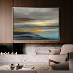 Abstract 1460 Canvas Art 18" x 24" / 45 x 60 cm / Black
