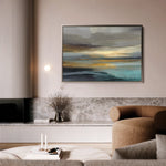 Abstract 1460 Canvas Art 18" x 24" / 45 x 60 cm / Black
