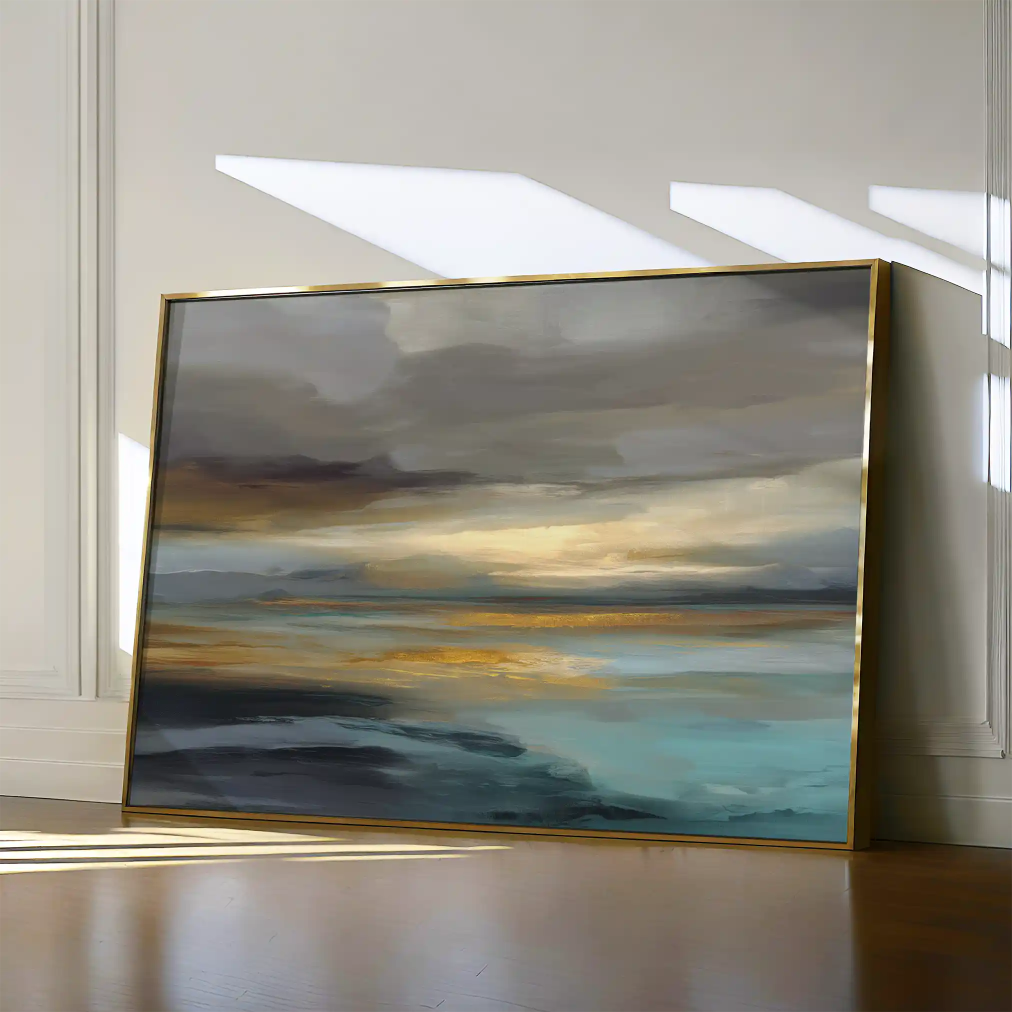 Abstract 1460 Canvas Art 60 x 40 cm / Black