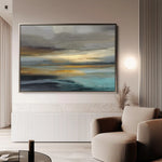 Abstract 1460 Canvas Art 60 x 40 cm / Black