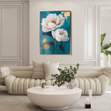 Floral 1460 Canvas Art 18" x 24" / 45 x 60 cm / Black