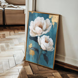 Floral 1460 Canvas Art 18" x 24" / 45 x 60 cm / Black