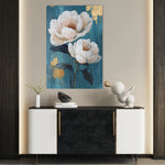 Floral 1460 Canvas Art 18" x 24" / 45 x 60 cm / Black