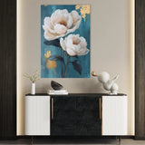 Floral 1460 Canvas Art 18" x 24" / 45 x 60 cm / Black