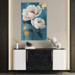 Floral 1460 Canvas Art 60 x 40 cm / Black