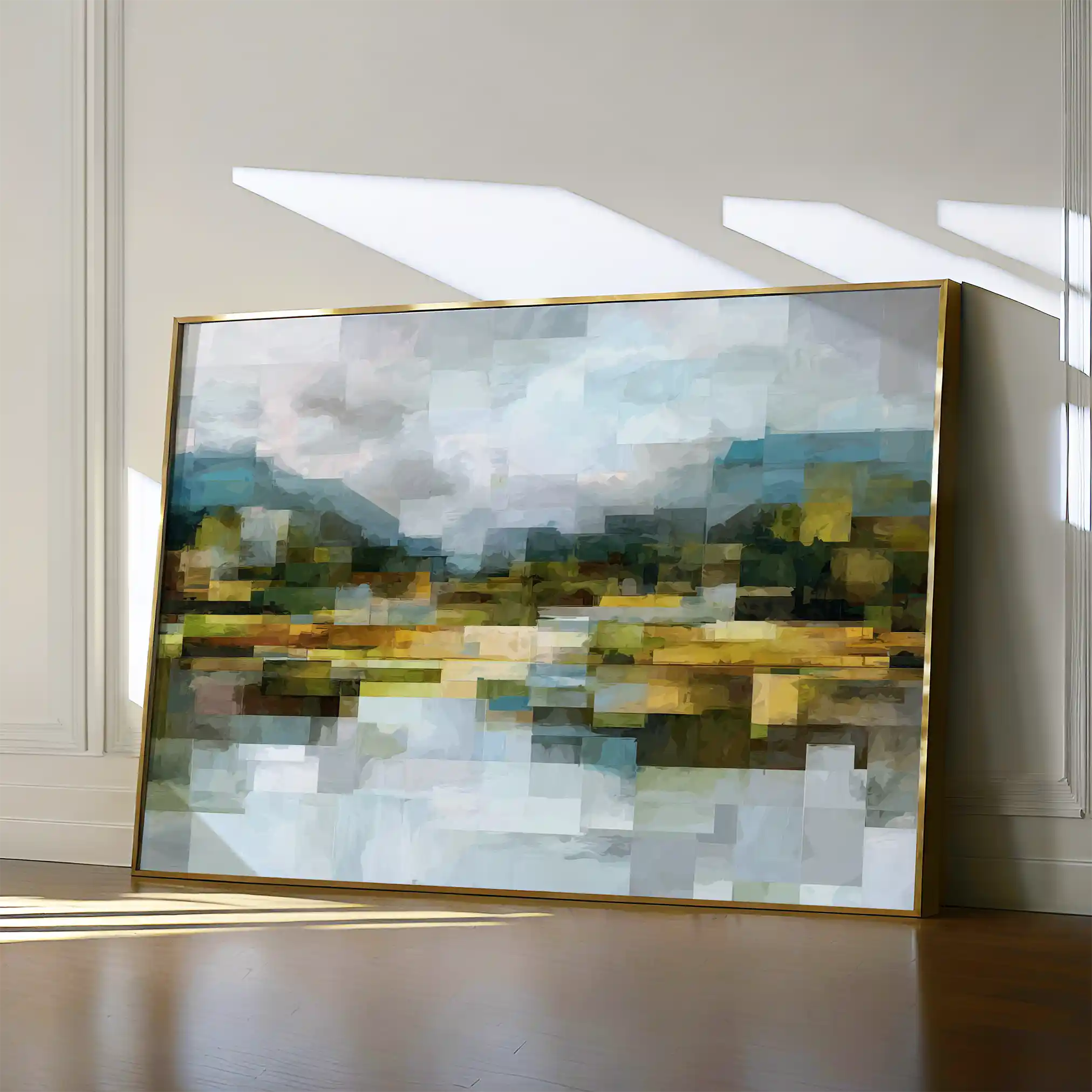 Abstract 1461 Canvas Art 60 x 40 cm / Black