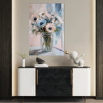 Floral 1461 Canvas Art 18" x 24" / 45 x 60 cm / Black