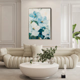 Floral 1462 Canvas Art 18" x 24" / 45 x 60 cm / Black