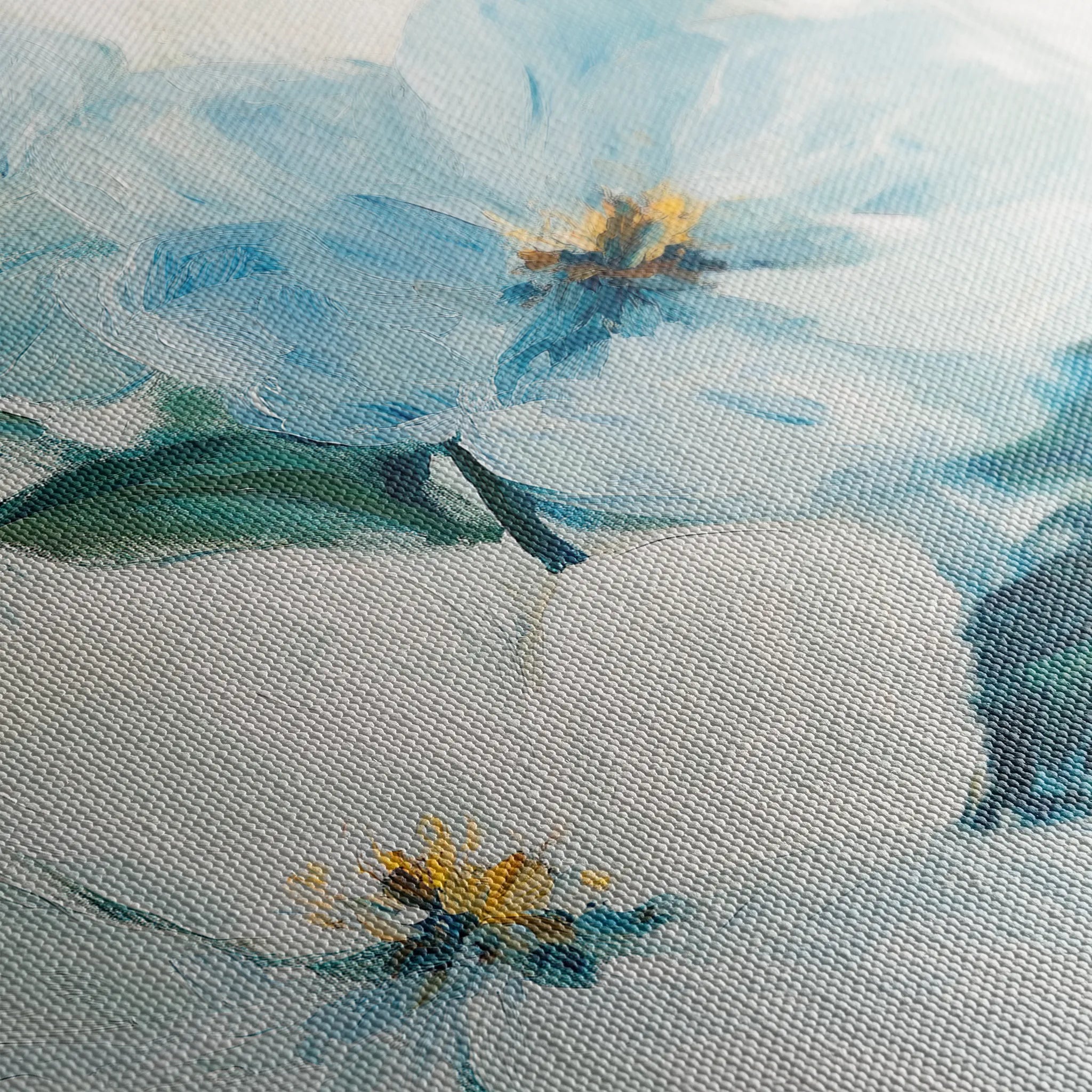 Floral 1462 Canvas Art 18" x 24" / 45 x 60 cm / Black