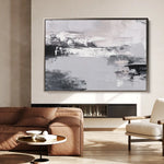 Abstract 1463 Canvas Art 60 x 40 cm / Black