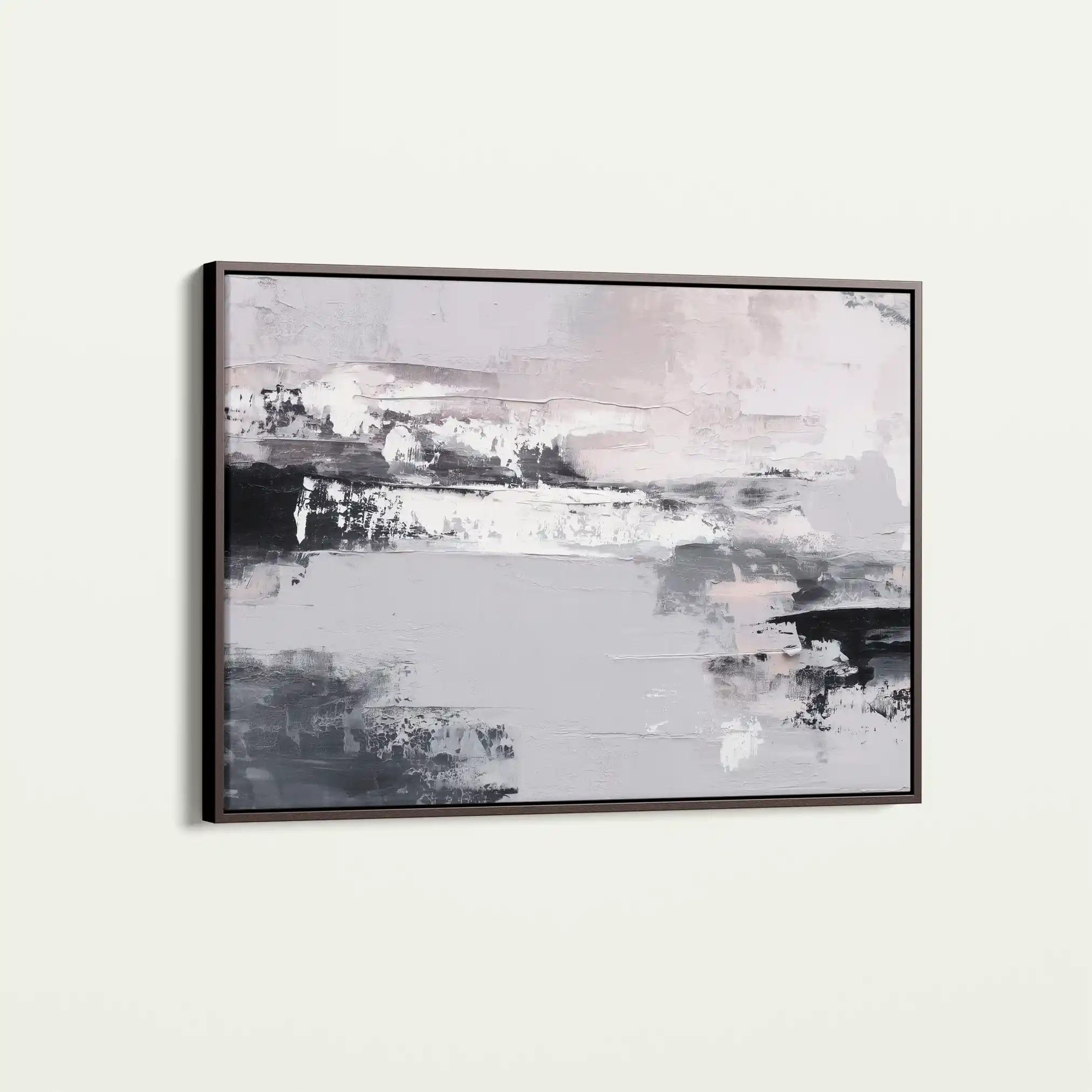 Abstract 1463 Canvas Art 60 x 40 cm / Black