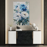 Floral 1463 Canvas Art 18" x 24" / 45 x 60 cm / Black