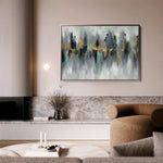 Abstract 1464 Canvas Art 60 x 40 cm / Black
