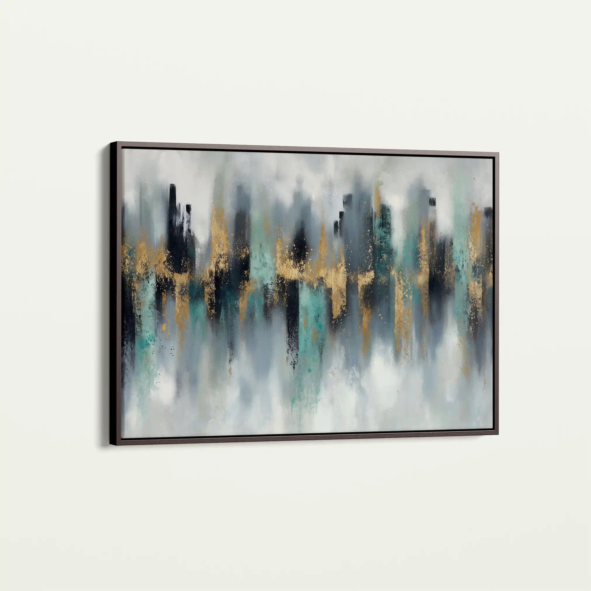 Abstract 1464 Canvas Art 60 x 40 cm / Black