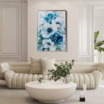 Floral 1464 Canvas Art 18" x 24" / 45 x 60 cm / Black