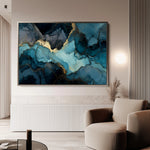 Abstract 1465 Canvas Art 18" x 24" / 45 x 60 cm / Black